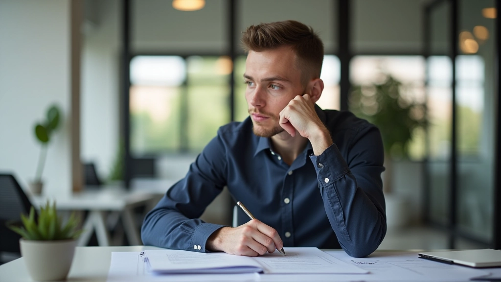 Professional accountant planning career development with mentorship and growth strategy